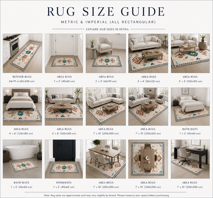 printyrug size chart