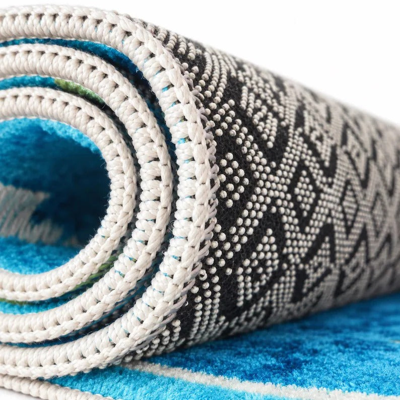 Train Tracks Themed Rug – Back to School