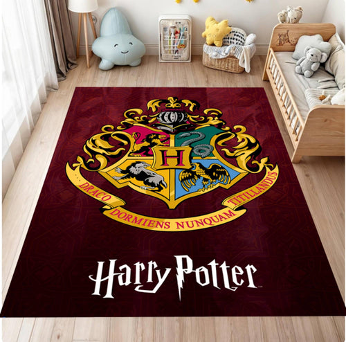 Harry Potter rug with emblem in a child's room