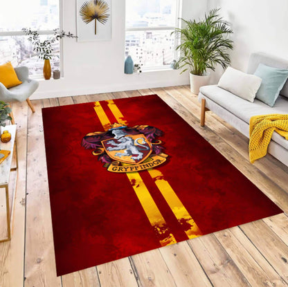Magic School Emblem Kids Rug | Washable Fantasy Playroom Carpet