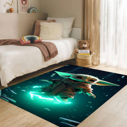 Alien Kids Rug Washable Rug for Kids Room