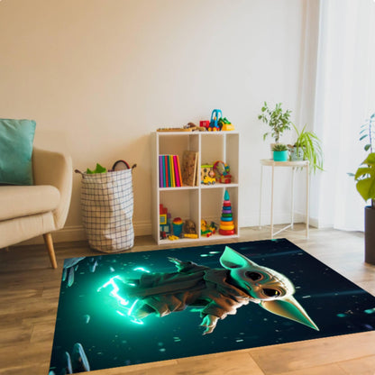 Alien Kids Rug Washable Rug for Kids Room