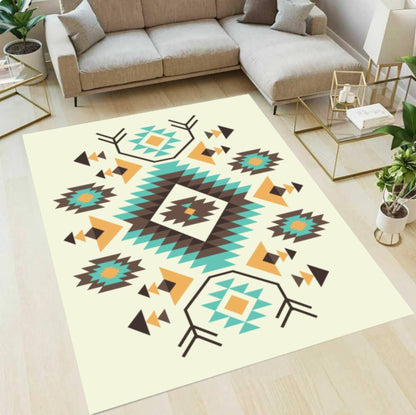 Southwestern Tribal Rug Boho Rug Geometric Rug