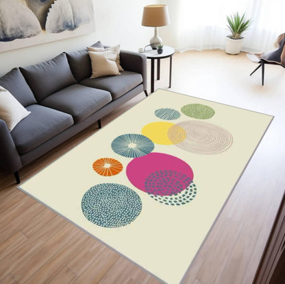 Abstract Geometric Rug Washable Non-slip Modern Floor Rug