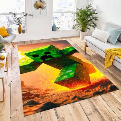 Pixel Monster Kids Rug Playroom Mat