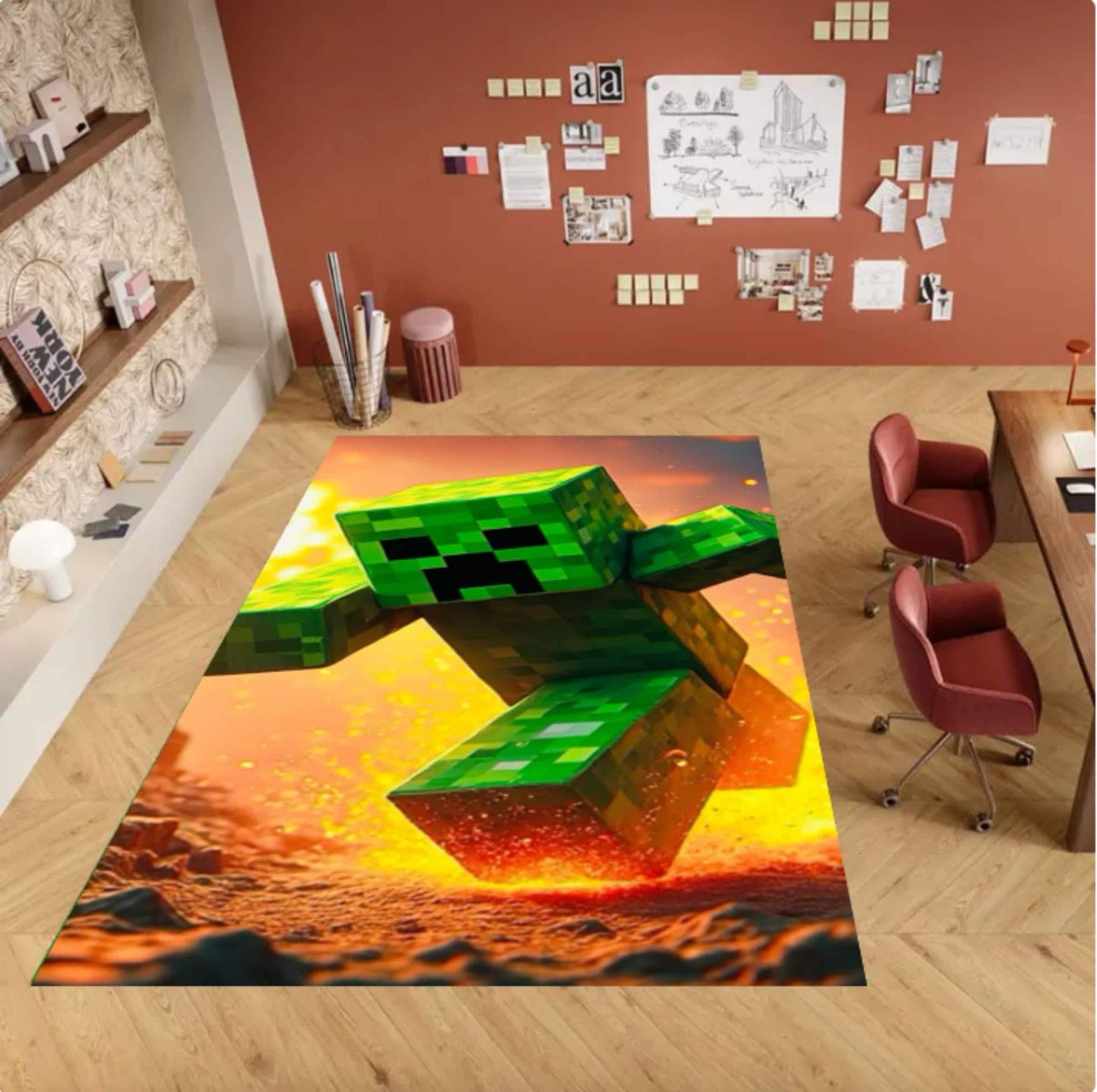Pixel Monster Kids Rug Playroom Mat