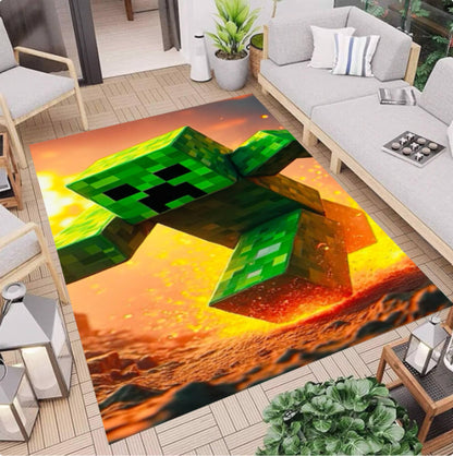 Pixel Monster Kids Rug Playroom Mat