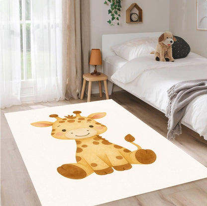 Fun Giraffe Kids Rug Decor Kids Room Babydiertapijt Washable Rug