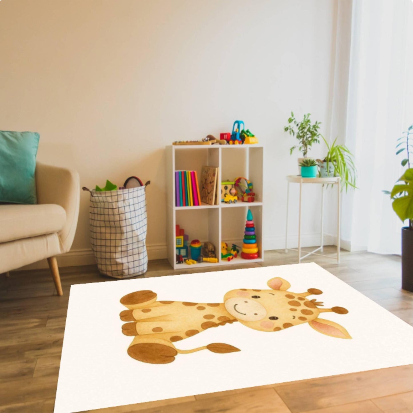 Fun Giraffe Kids Rug Decor Kids Room Babydiertapijt Washable Rug