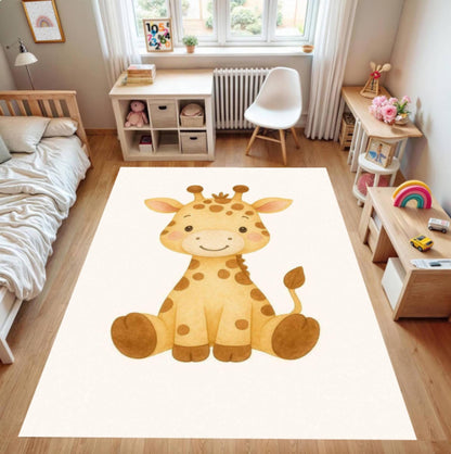 Fun Giraffe Kids Rug Decor Kids Room Babydiertapijt Washable Rug
