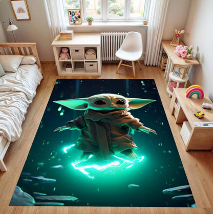 Alien Kids Rug Washable Rug for Kids Room
