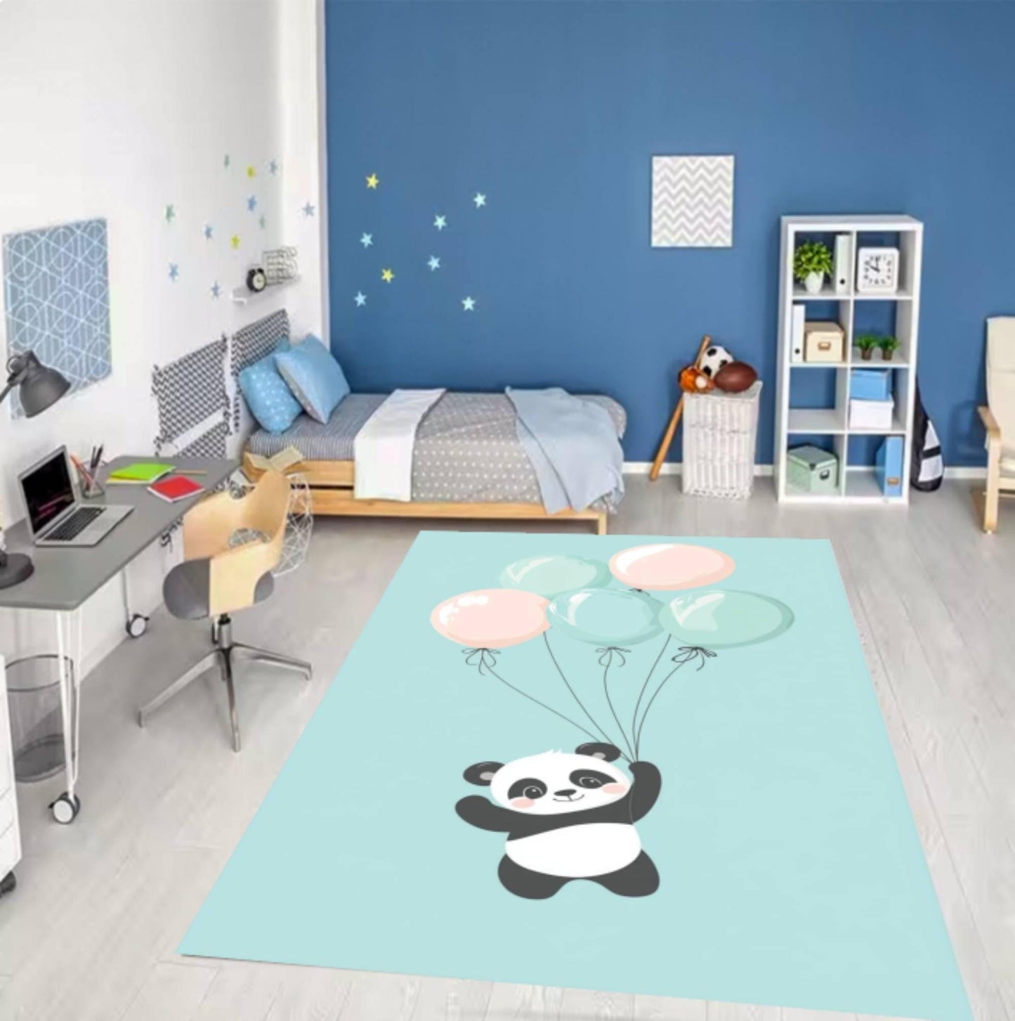 Cute Panda Kids Rug Rug Decor Kids Room Cartoon Animal