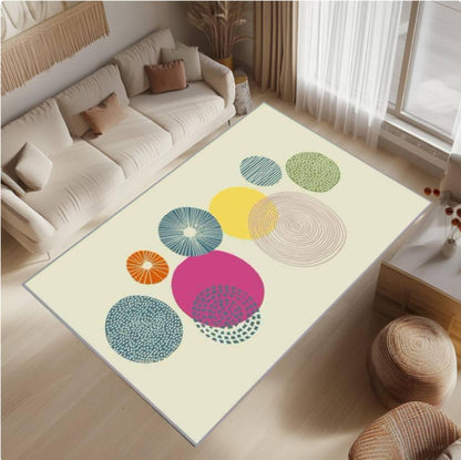 Abstract Geometric Rug Washable Non-slip Modern Floor Rug