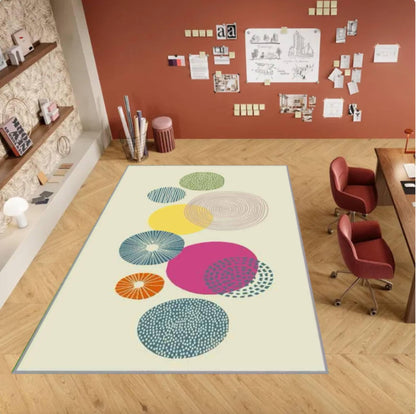 Abstract Geometric Rug Washable Non-slip Modern Floor Rug