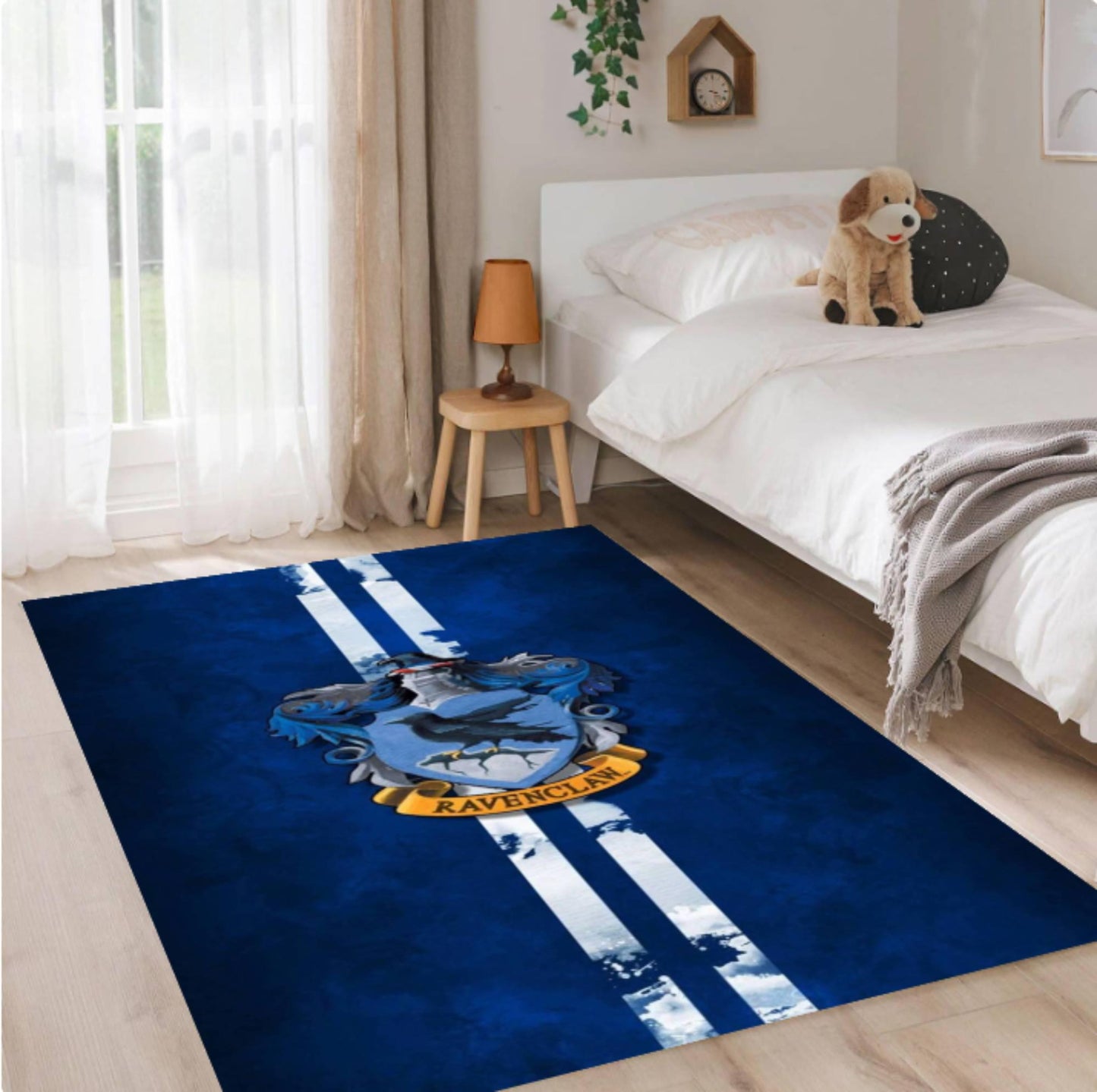 Blue Raven Wizard Rug | Magical Academy Washable Area Carpet