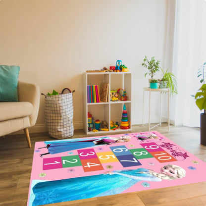 Princess Hopscotch - Washable Nursery & Kids' Room Rug