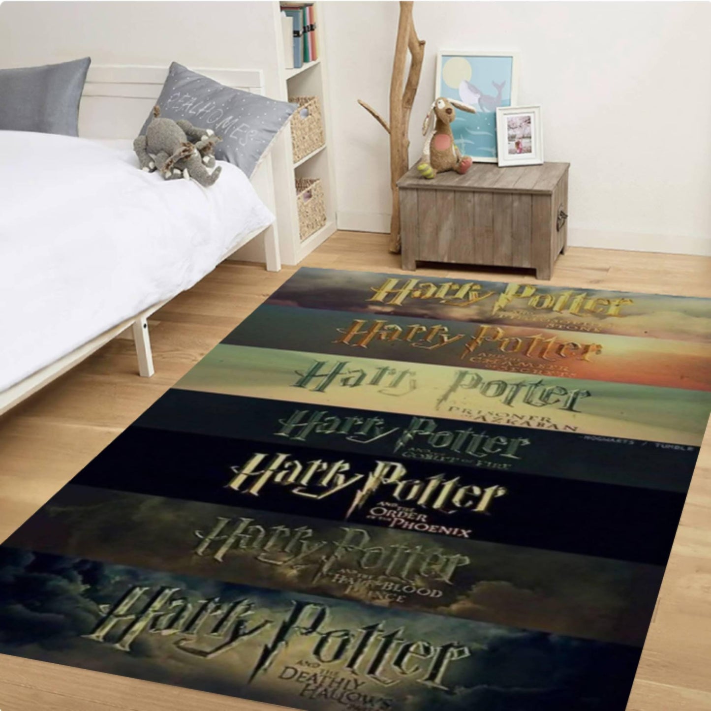 Wizard Movie Collage Fantasy Area Rug