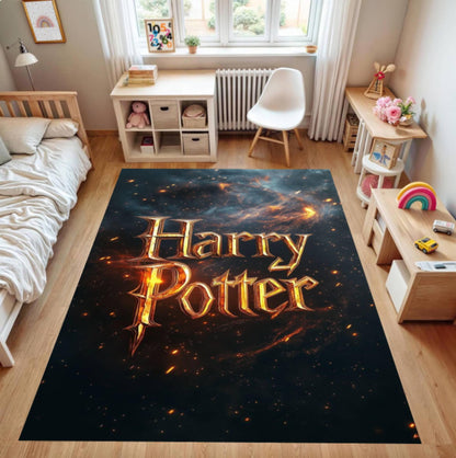 Wizard Fantasy Magic Galaxy Kids Room Rug