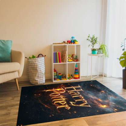 Wizard Fantasy Magic Galaxy Kids Room Rug
