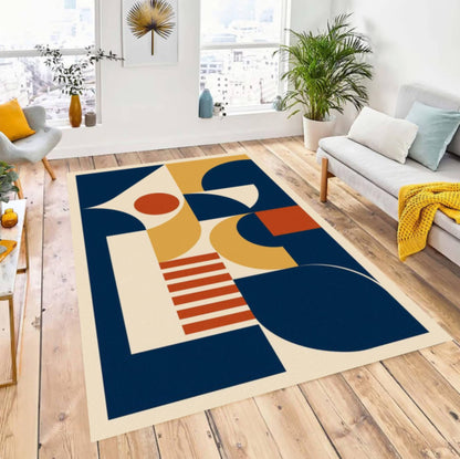 Abstract Geometric Rug Floor Rug Modern Art Home Decor From
