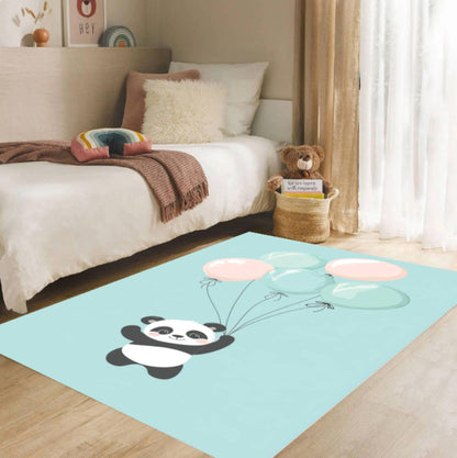 Cute Panda Kids Rug Rug Decor Kids Room Cartoon Animal