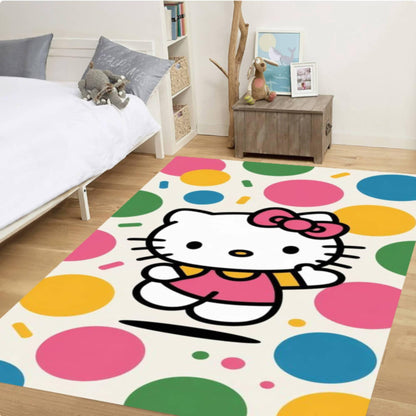 Kitty Kids Playroom Nursery Rug Washable