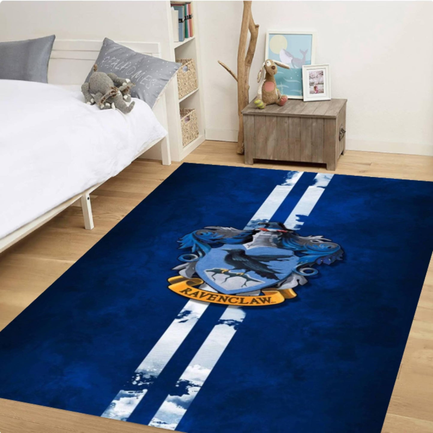 Blue Raven Wizard Rug | Magical Academy Washable Area Carpet