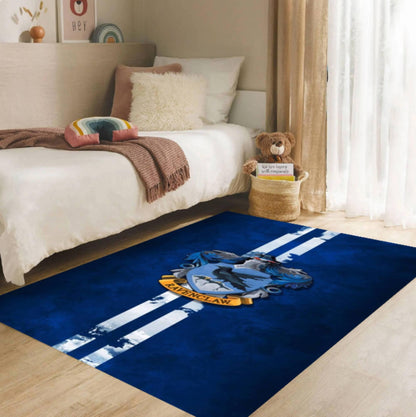 Blue Raven Wizard Rug | Magical Academy Washable Area Carpet