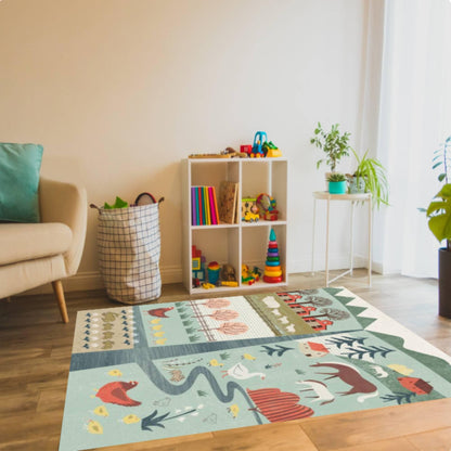 Rug Farm for Kids Washable Rug Playroom Decor