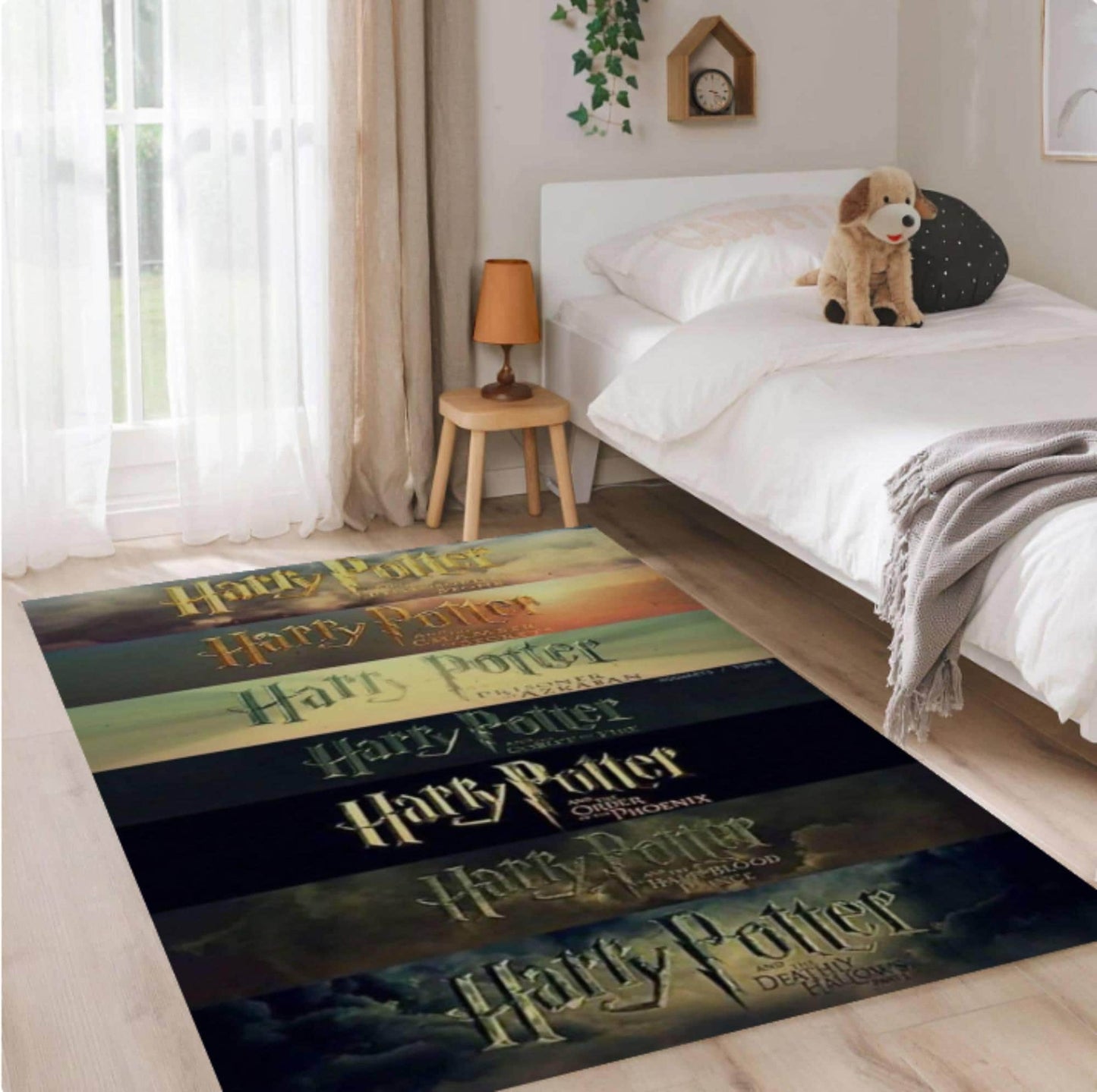 Wizard Movie Collage Fantasy Area Rug