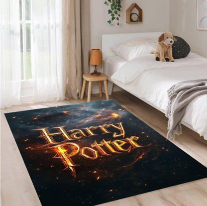 Wizard Fantasy Magic Galaxy Kids Room Rug