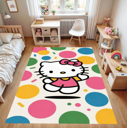 Kitty Kids Playroom Nursery Rug Washable