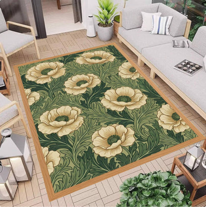 William Morris Big Sunflower Rug Washable Non-Slip
