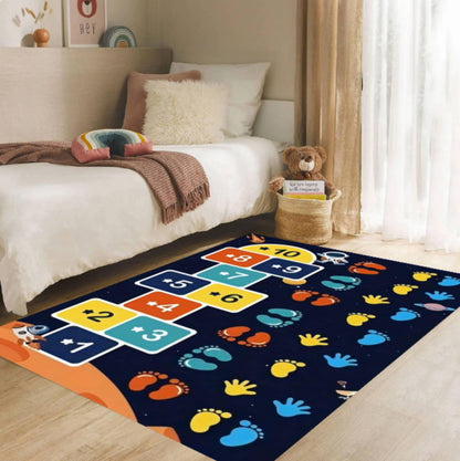 Space Hopscotch Montessori Rug – Solar System Number Game