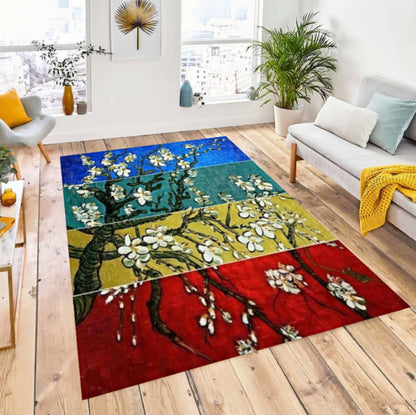 Van Gogh Almond Blossom Rug Washable Art Decor