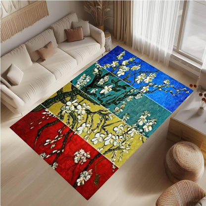 Van Gogh Almond Blossom Rug Washable Art Decor
