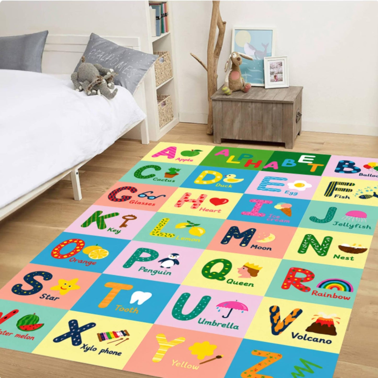 Montessori Learning Rug Alphabet Educational ABC