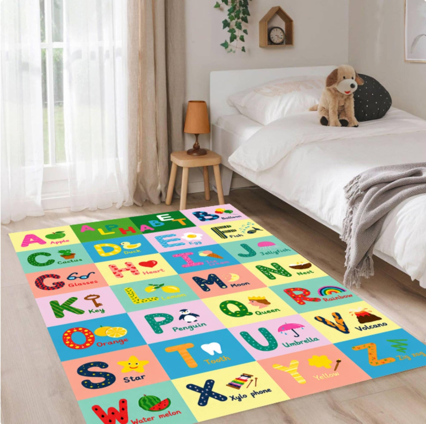 Montessori Learning Rug Alphabet Educational ABC