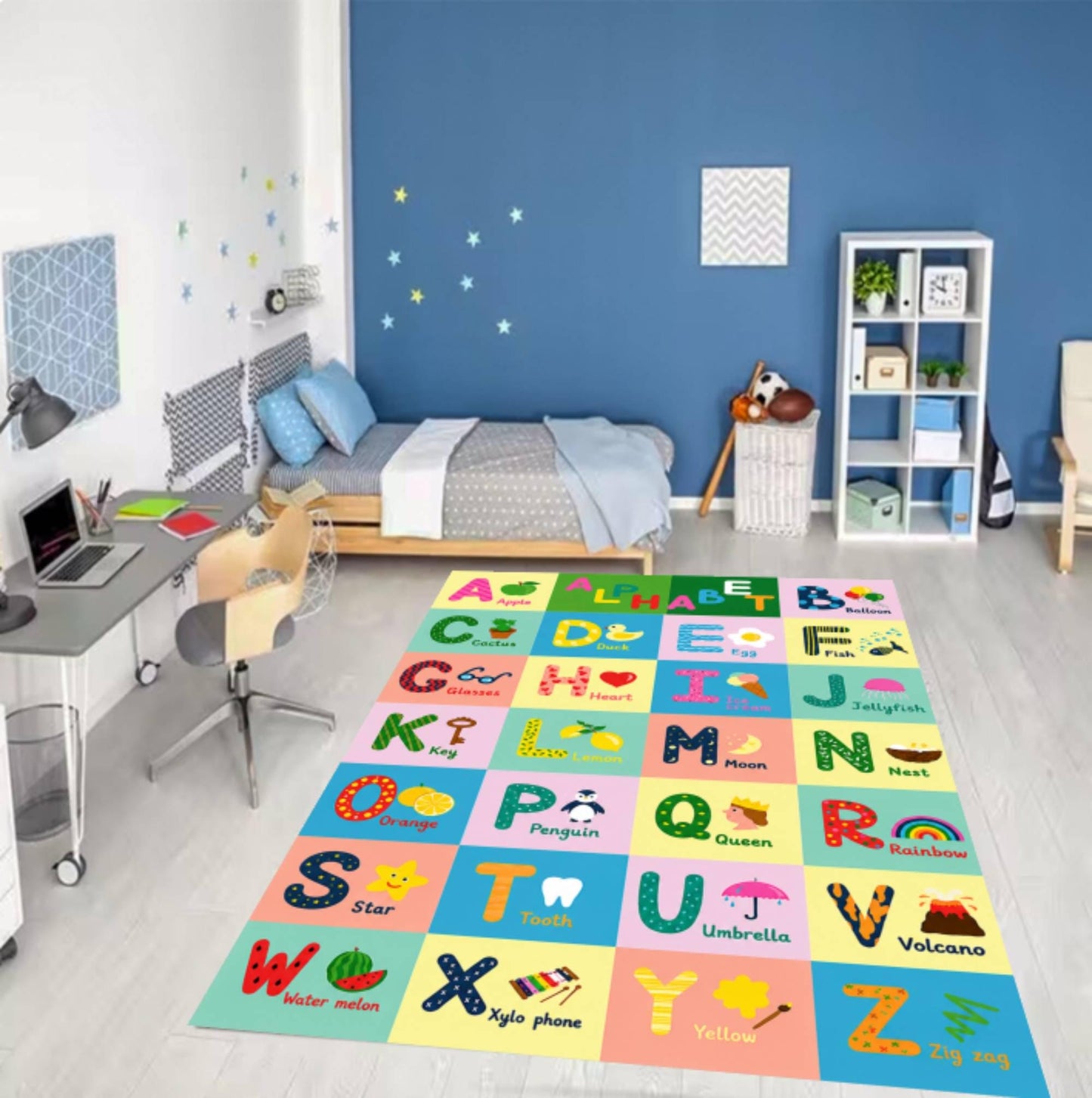 Montessori Learning Rug Alphabet Educational ABC