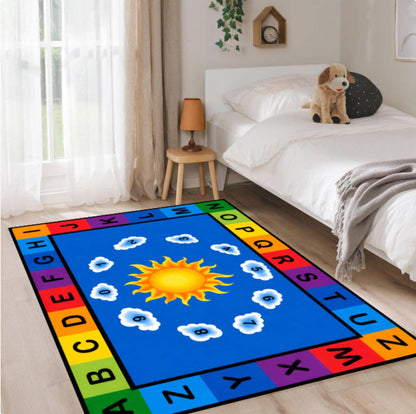 Learning Rug Alphabet Washable Non-slip Montessori Rug