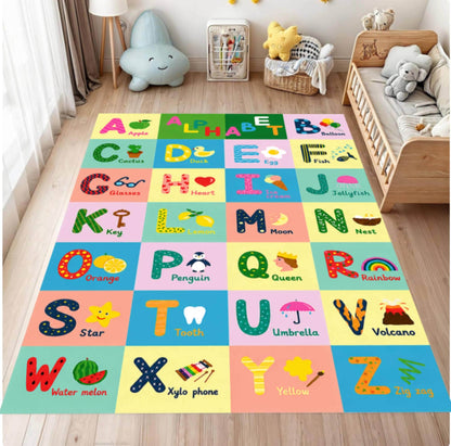 Montessori Learning Rug Alphabet Educational ABC