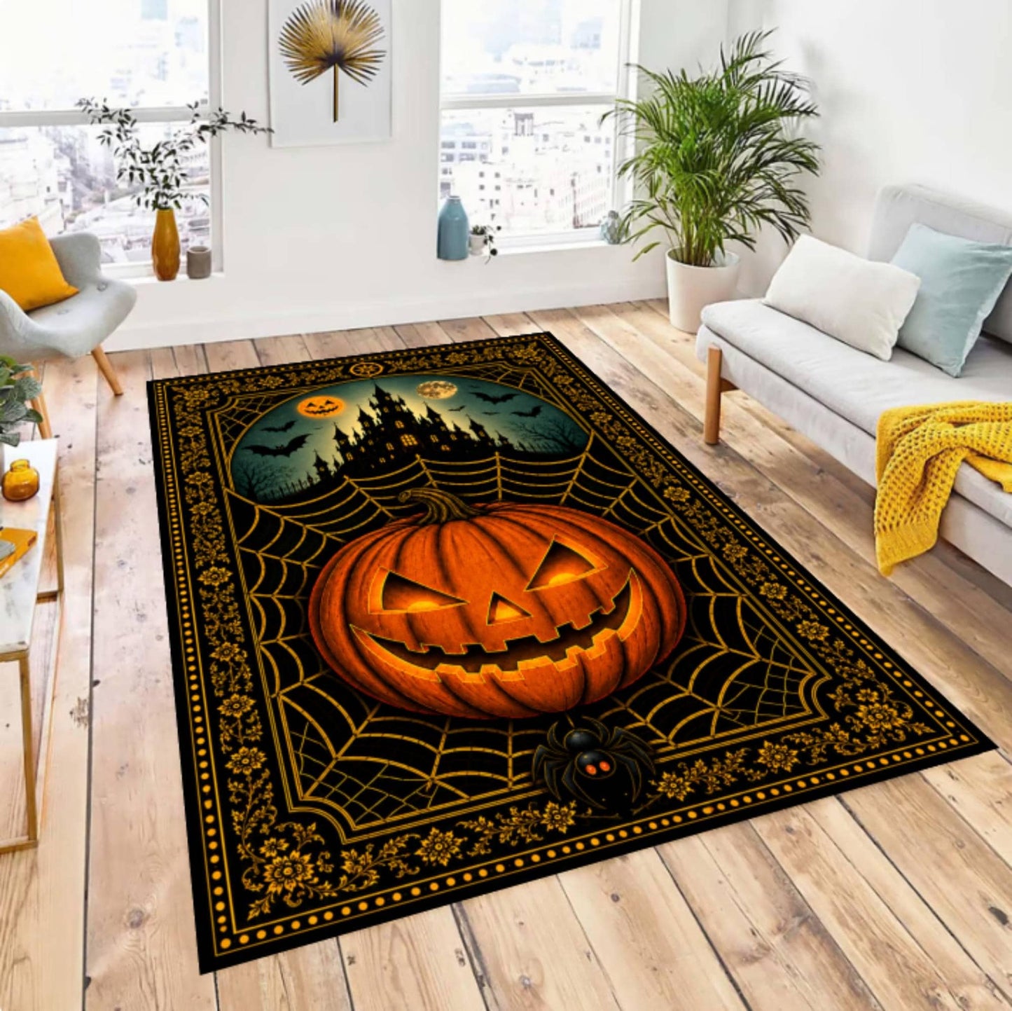 Halloween Pumpkin Rug