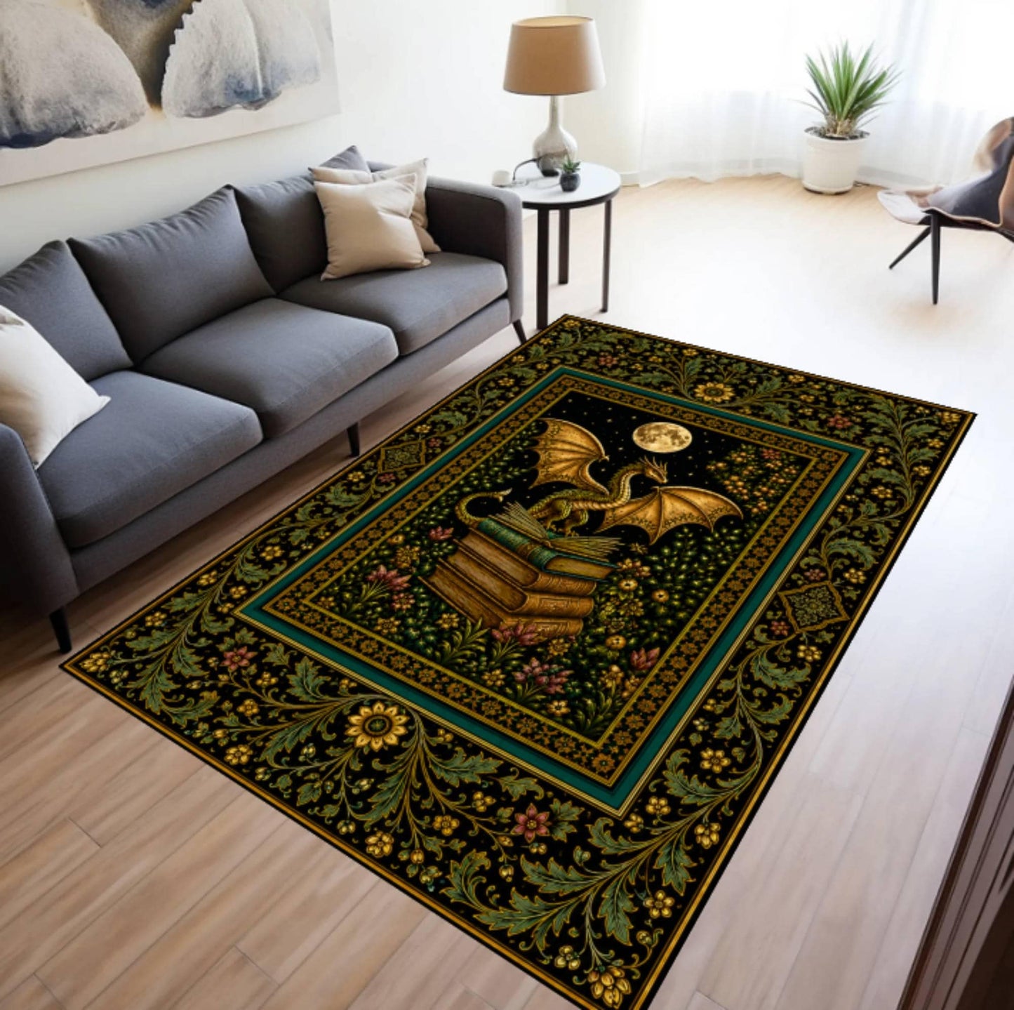 Dragon Library Rug