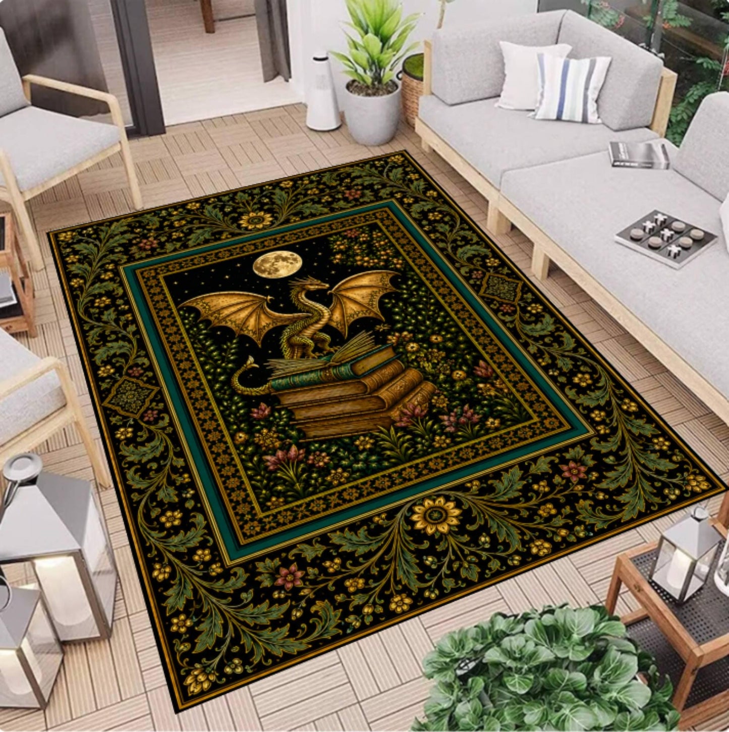 Dragon Library Rug