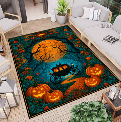 Halloween Pumpkin Rug