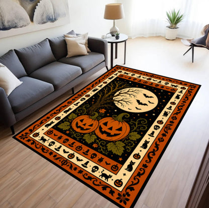 Halloween Pumpkin Rug