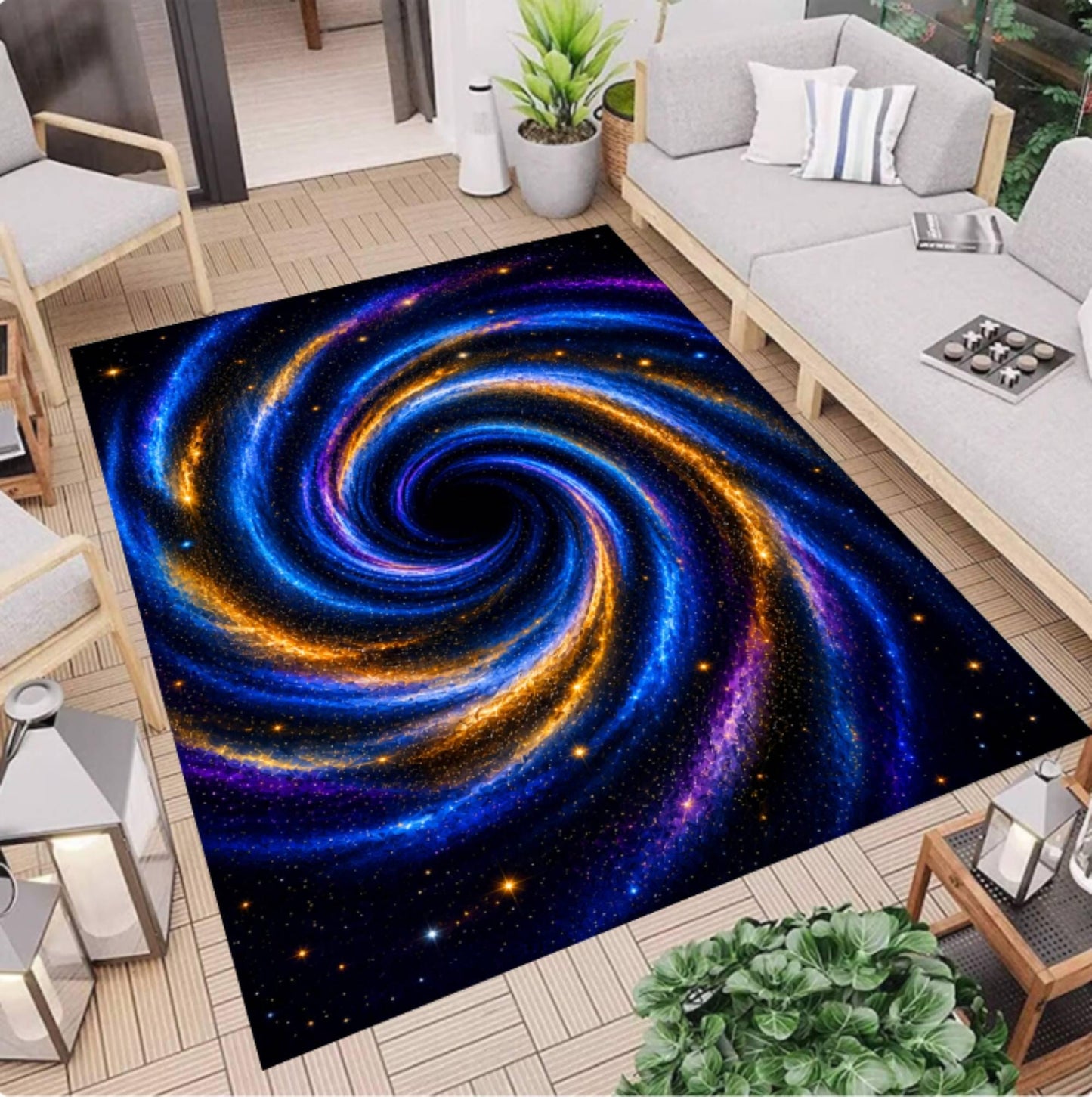 Galaxy Spiral Rug