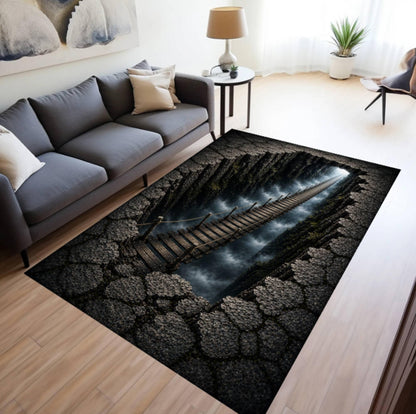 3D Bridge Canyon Rug