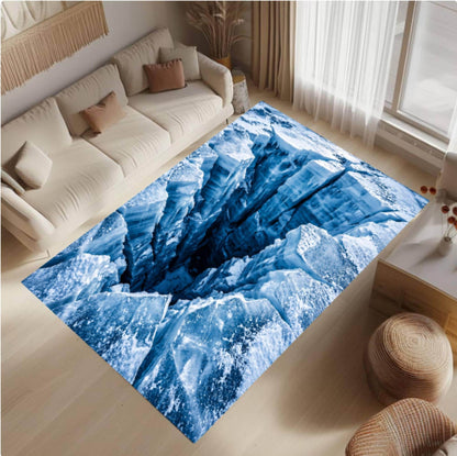 3D Ice Canyon Rug