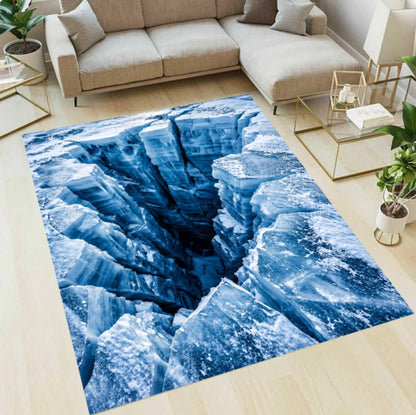 3D Ice Canyon Rug